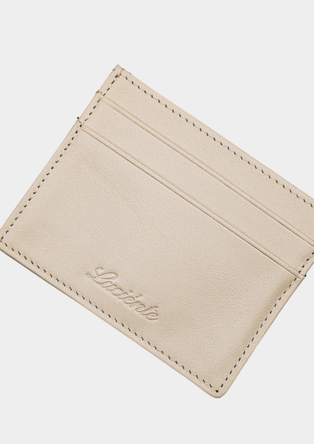 Essential Calfskin Leather Cardholder - Taupe | Apuro