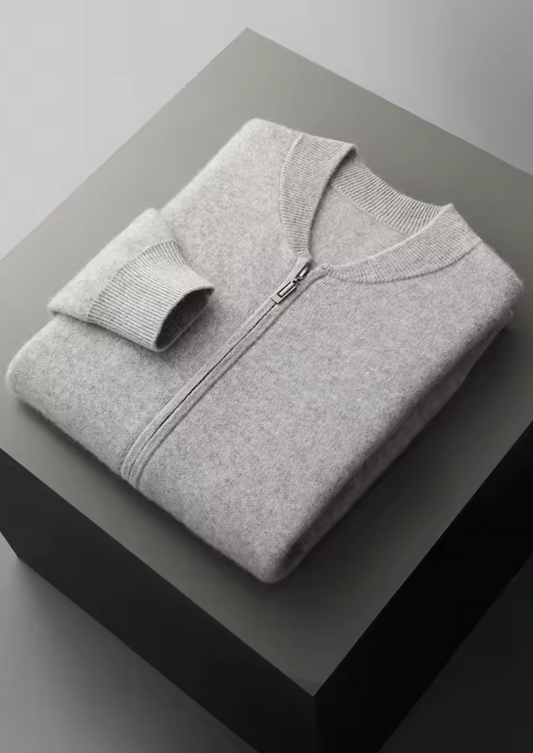 Pure Extra-Fine Merino Wool Light Gray Falconi Set | Apuro