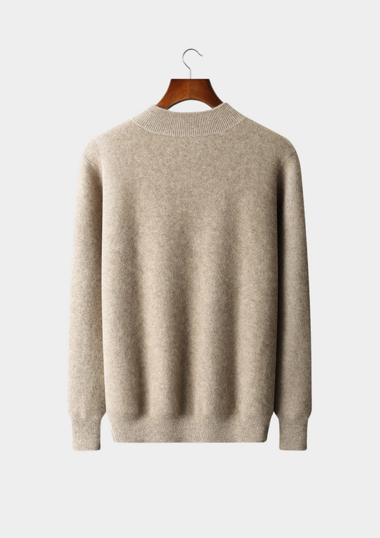 Premium Cashmere Two Tone Zip Cardigan | Apuro