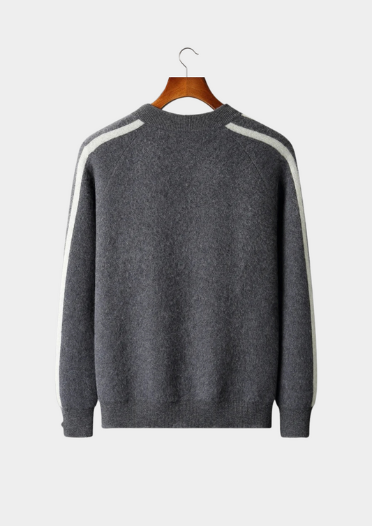 Pure Extra-Fine Merino Wool Striped Cardigan | Apuro