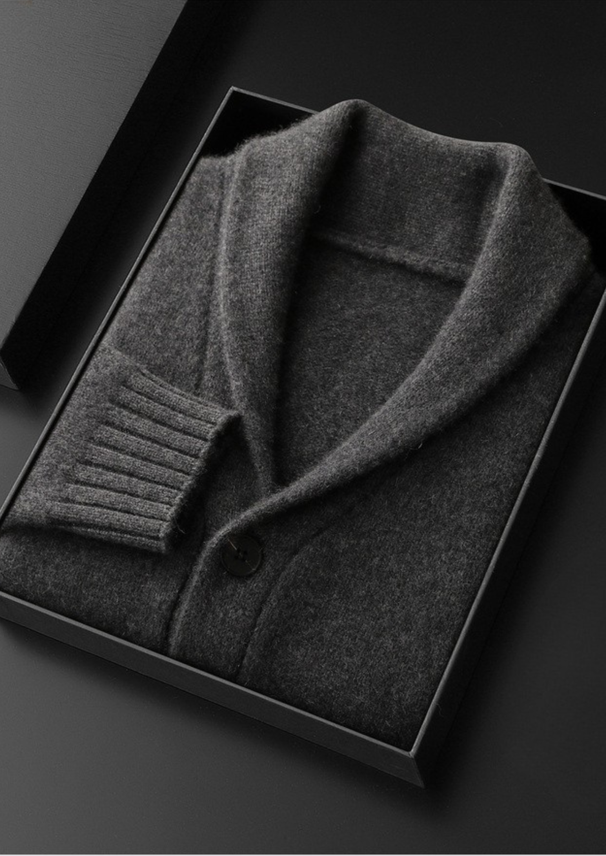 Pure Cashmere Shawl Collar Cardigan | Apuro