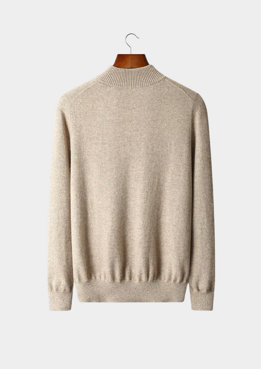 Pure Extra-Fine Merino Wool Half Zip Sweater | Apuro