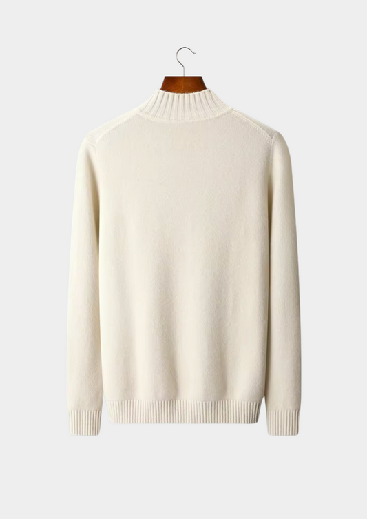 Pure Extra-Fine Merino Wool Classic Button Sweater | Apuro