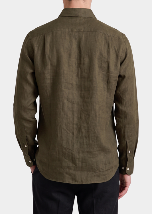 Amalfi Coastal Shirt - Olive | Apuro