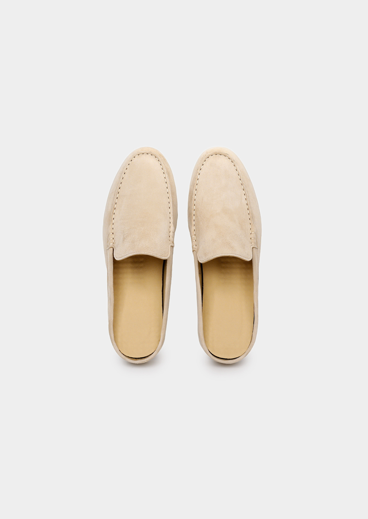 Ivory Marina Suede Slipper | Apuro