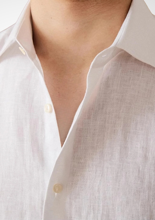 Portofino Coastal Shirt - White | Apuro