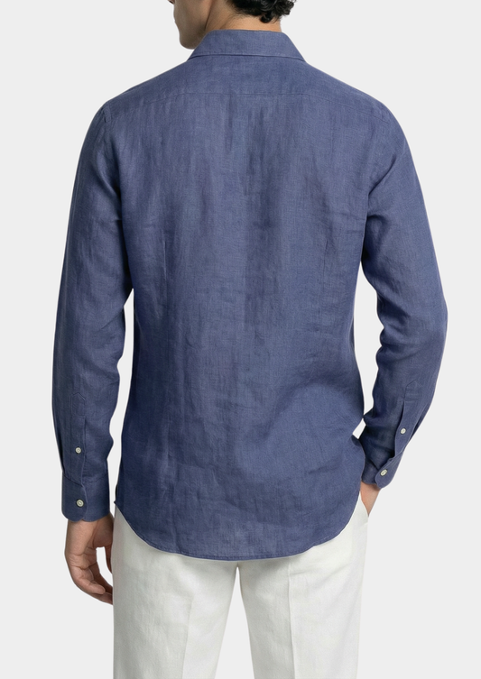 Portofino Coastal Shirt - Blue | Apuro