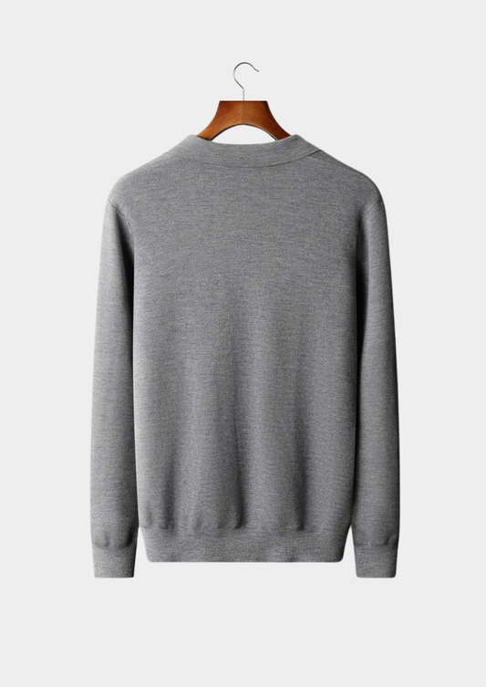 Premium Cashmere Buttonless Sweater Polo | Apuro