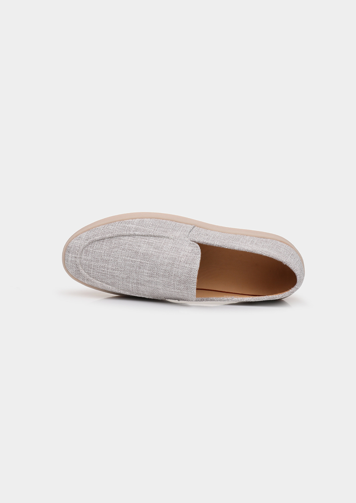 Gray Linen City Loafers | Apuro