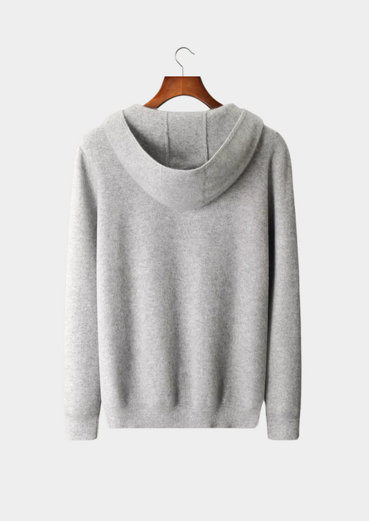Pure Extra-Fine Merino Wool Zipper Hoodie | Apuro