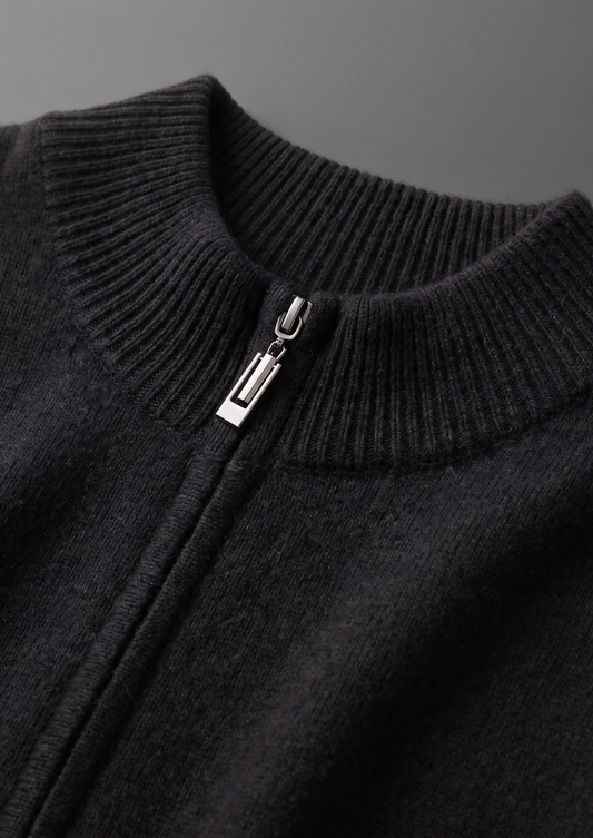 Pure Extra-Fine Merino Wool Black Luzzo Set | Apuro