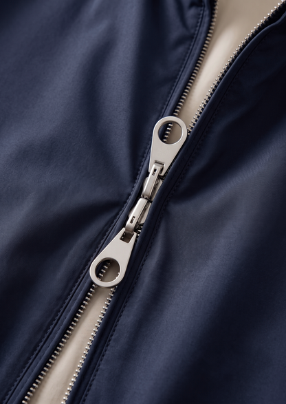 Navy Blue Technical Windbreaker Jacket | Apuro