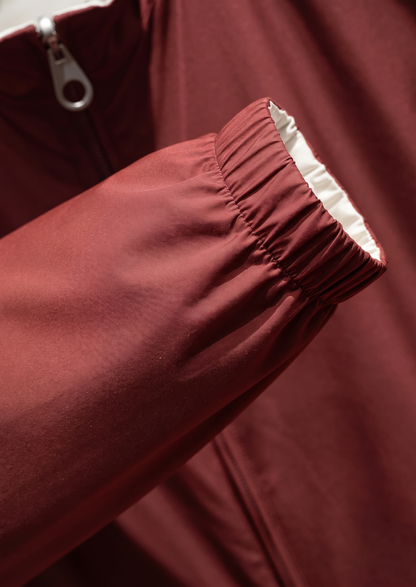 Brick Red Technical Windbreaker Jacket | Apuro