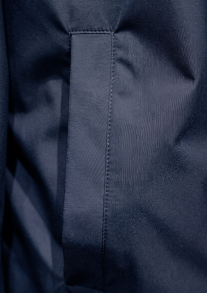 Navy Blue Technical Windbreaker Jacket | Apuro