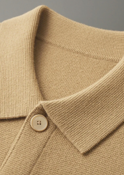 Pure Extra-Fine Merino Wool Button Overshirt | Apuro