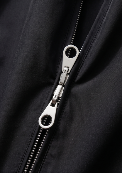 Black Technical Windbreaker Jacket | Apuro