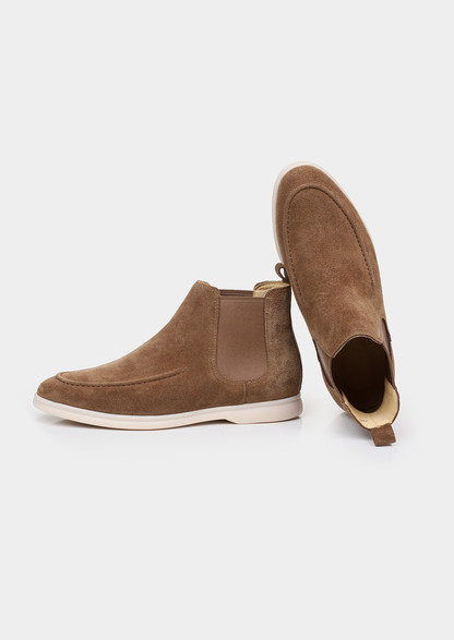 Light Brown Suede Chelsea Boot | Apuro