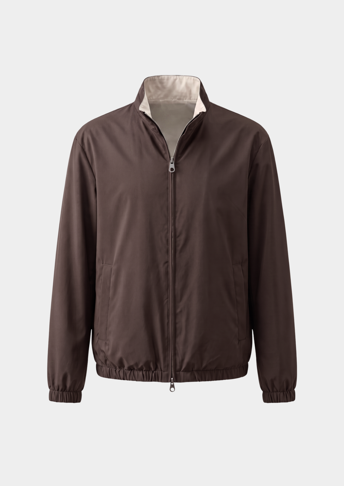 Coffee Technical Windbreaker Jacket | Apuro