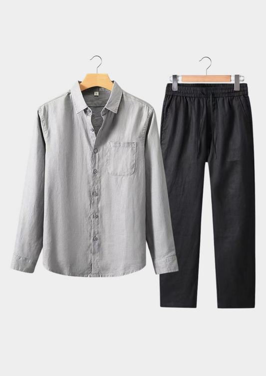 Dolcevita Longsleeve Summer Set - Gray/black | Apuro