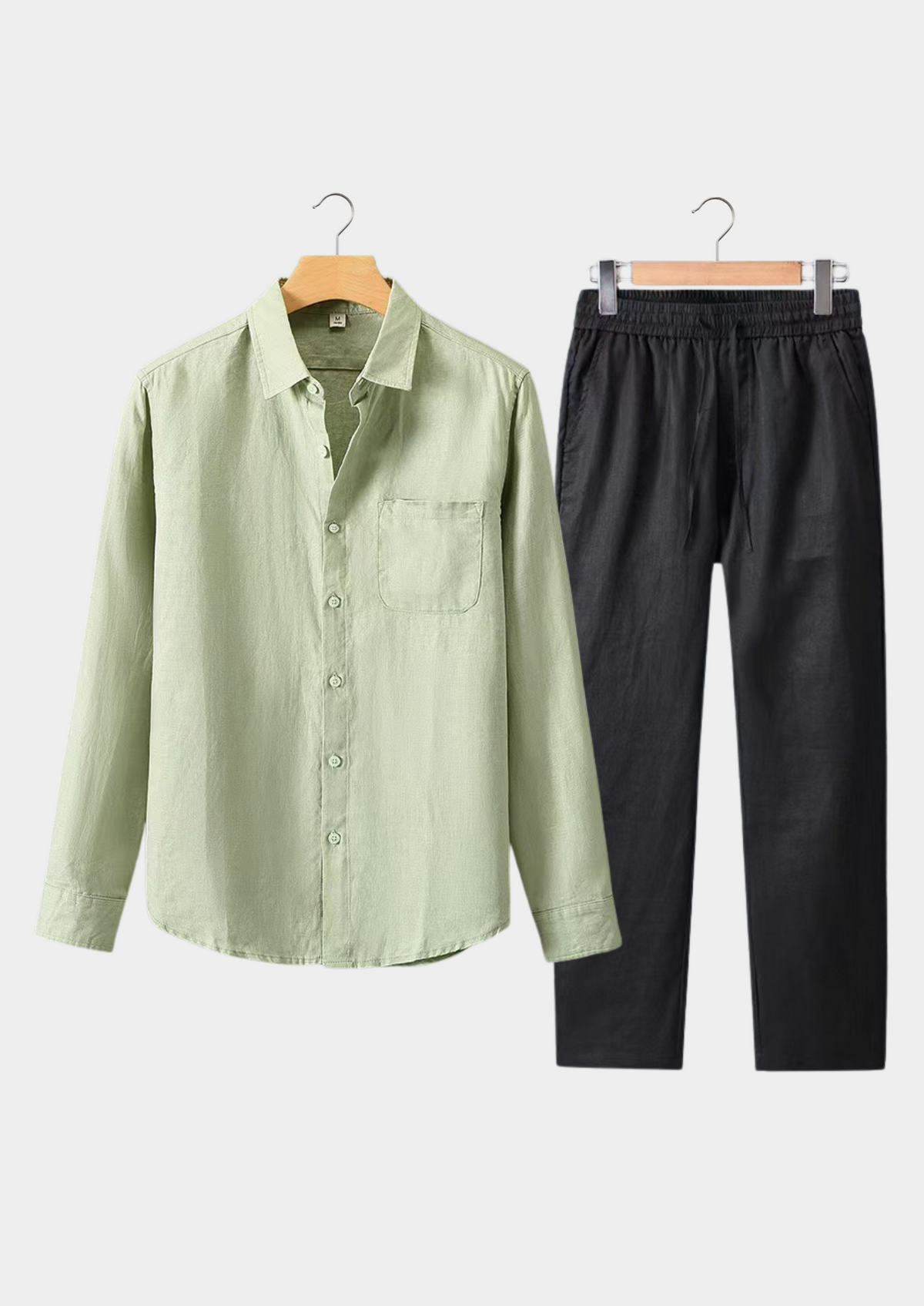 Dolcevita Longsleeve Summer Set - Mint Green/black | Apuro