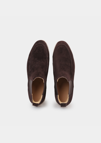 Coffee Suede Chelsea Boot | Apuro