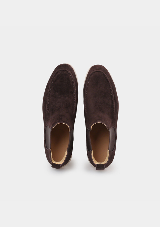 Coffee Suede Chelsea Boot | Apuro