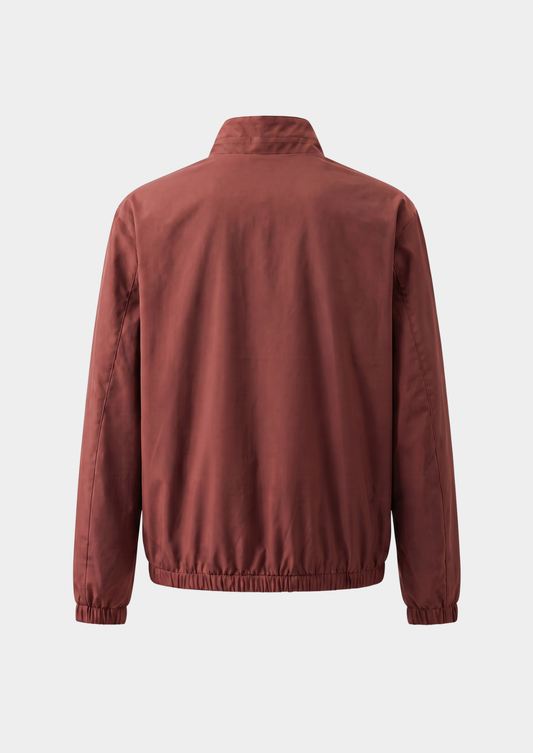 Brick Red Technical Windbreaker Jacket | Apuro