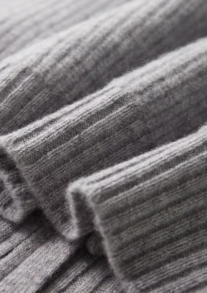 Pure Extra-Fine Merino Wool Ribbed Cardigan | Apuro