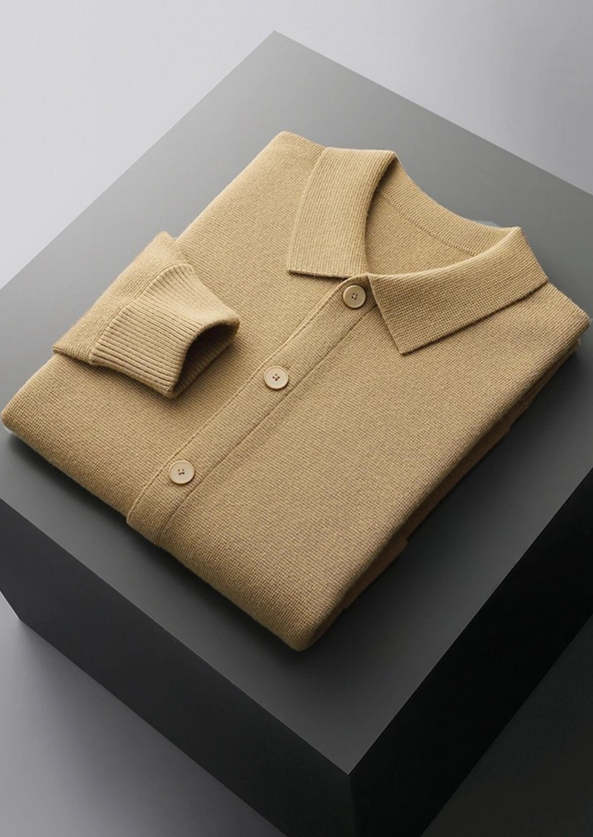 Pure Extra-Fine Merino Wool Button Overshirt | Apuro