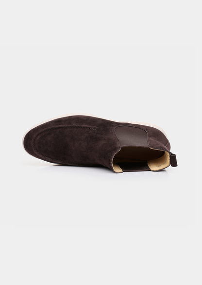 Coffee Suede Chelsea Boot | Apuro