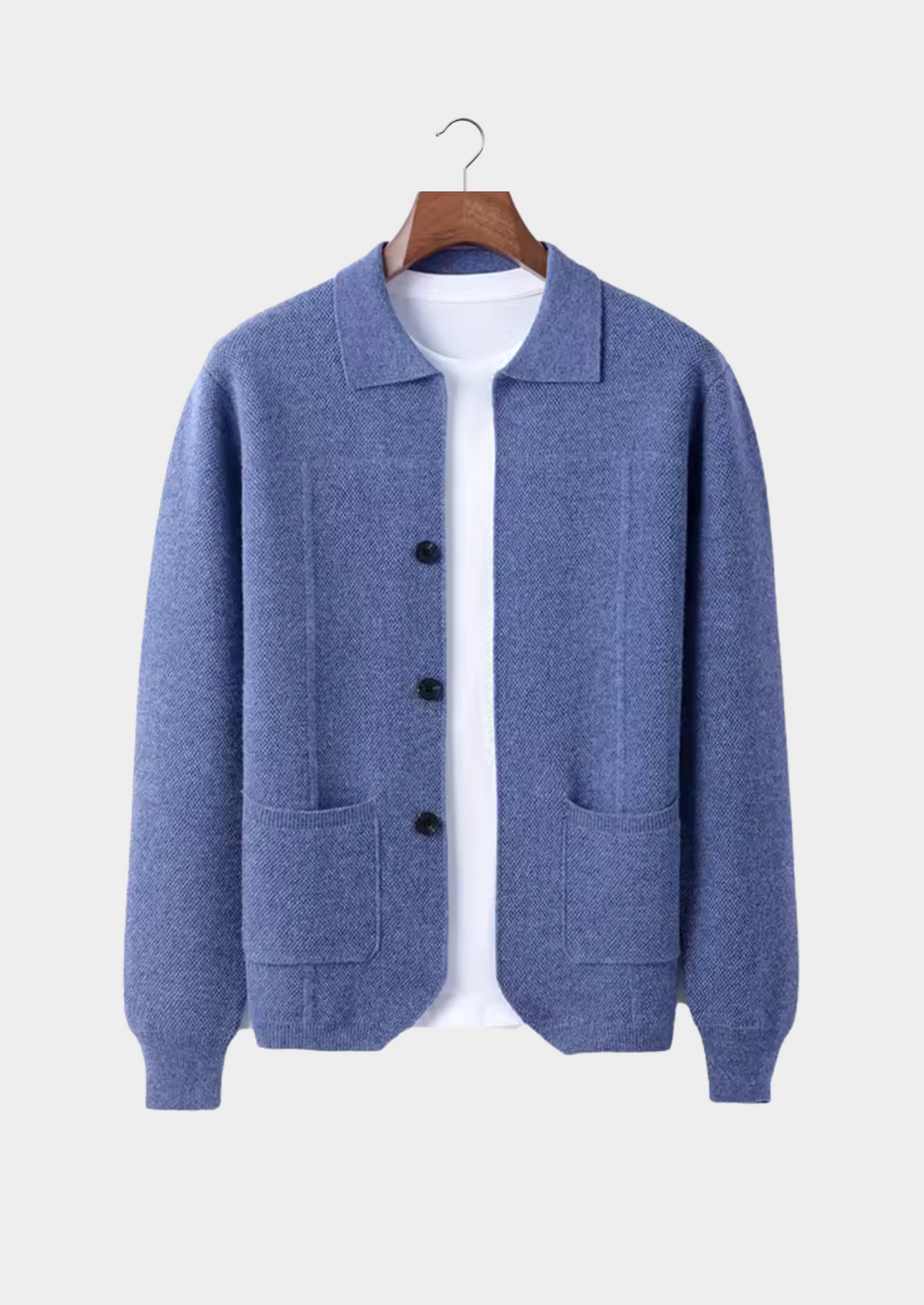 Pure Extra-Fine Merino Wool Button Overshirt | Apuro