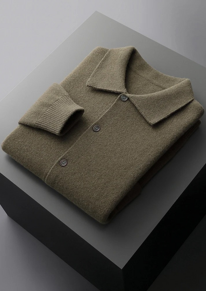 Pure Extra-Fine Merino Wool Button Overshirt | Apuro