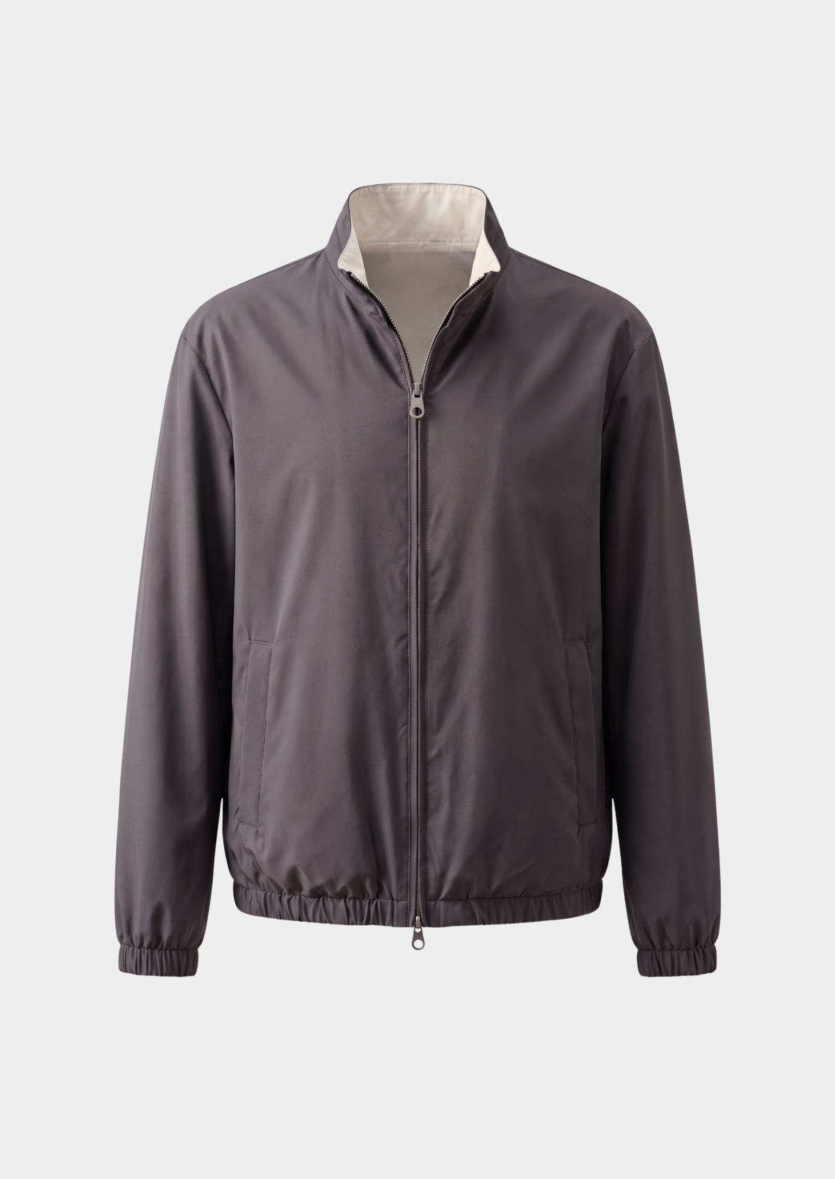 Fog Gray Technical Windbreaker Jacket | Apuro