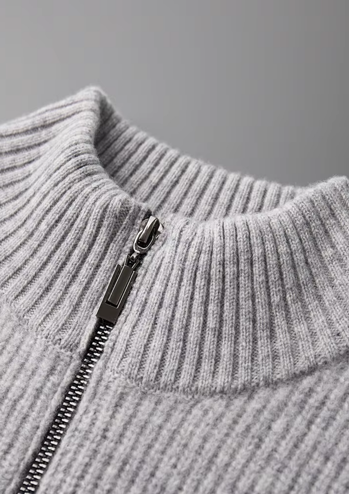 Pure Extra-Fine Merino Wool Ribbed Cardigan | Apuro
