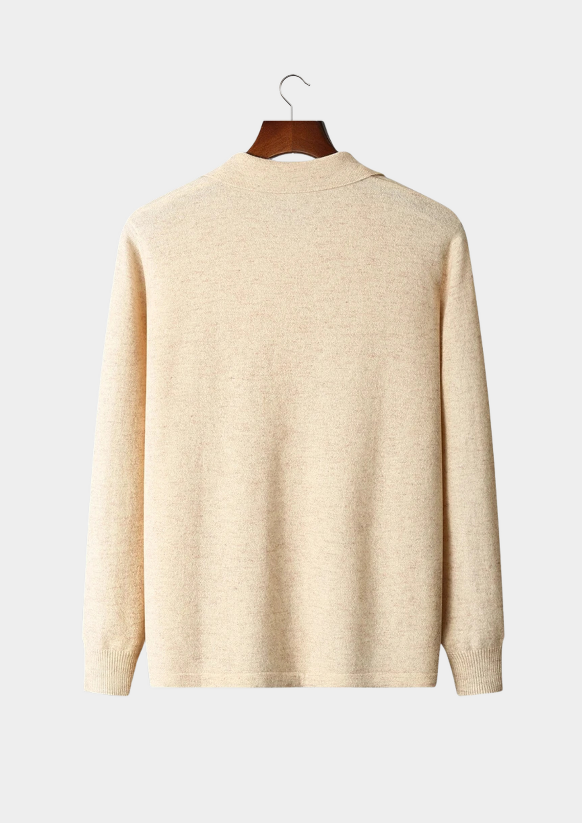 Pure Extra-Fine Merino Wool Polo Cardigan | Apuro