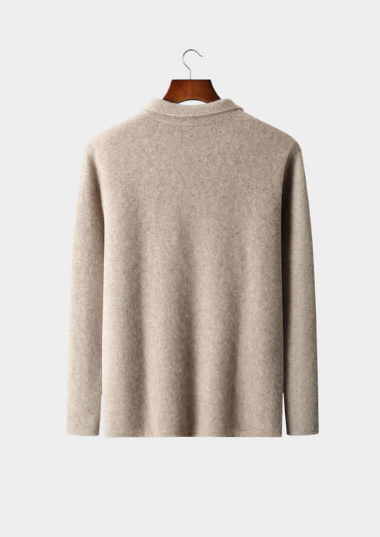 Premium Cashmere Zipper Cardigan | Apuro