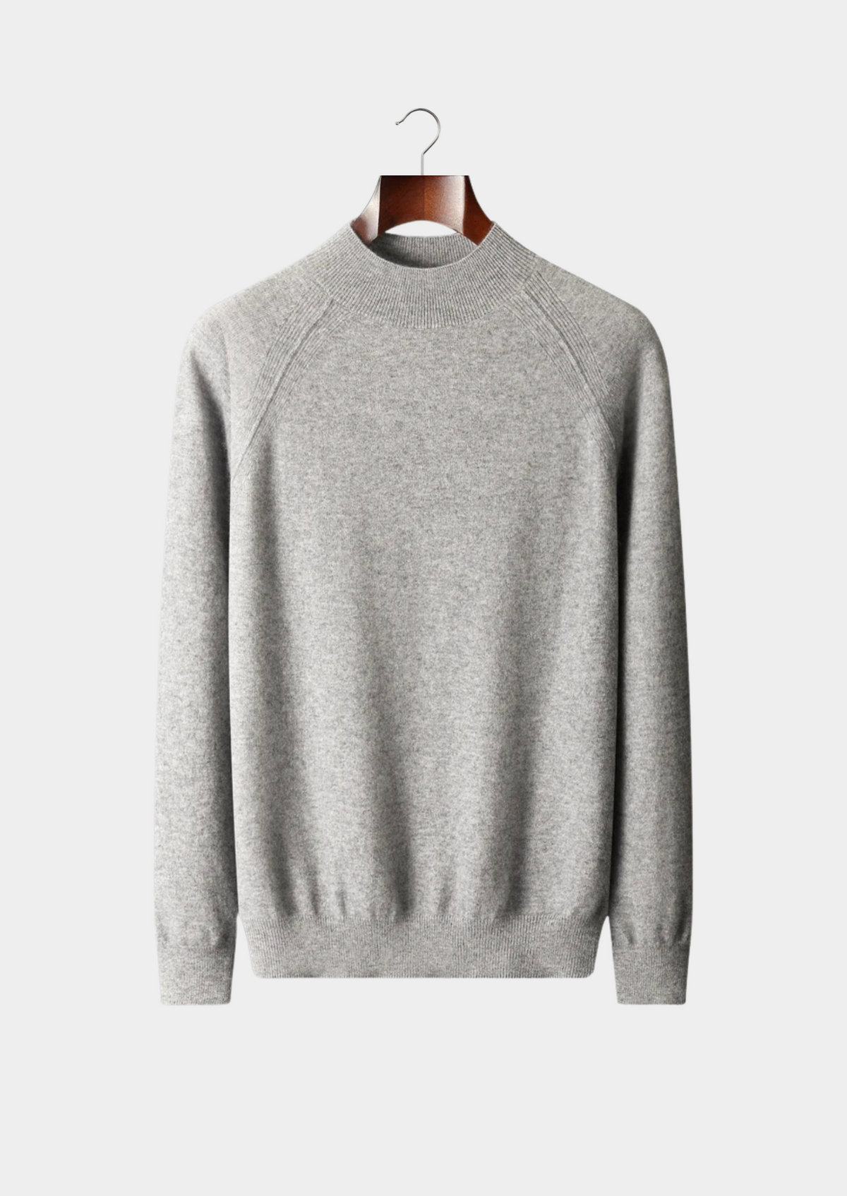 Pure Extra-Fine Merino Wool Raglan Mockneck | Apuro