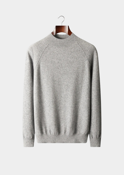Pure Extra-Fine Merino Wool Raglan Mockneck | Apuro