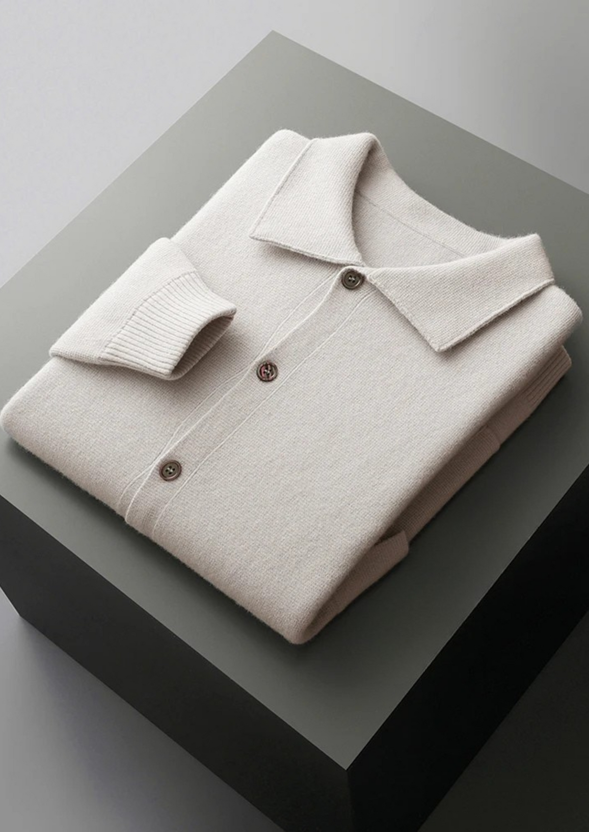 Pure Extra-Fine Merino Wool Button Overshirt | Apuro
