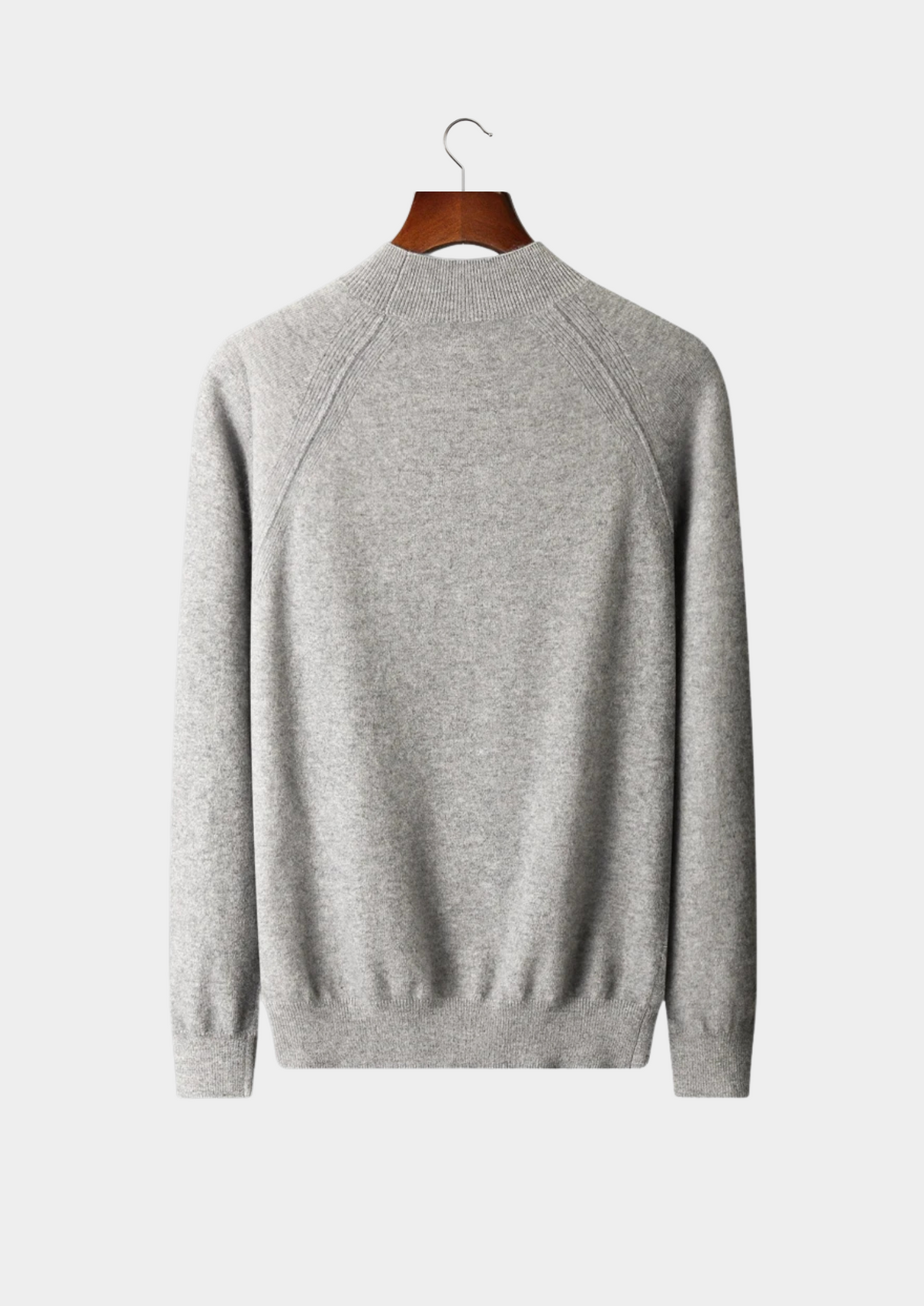 Pure Extra-Fine Merino Wool Raglan Mockneck | Apuro