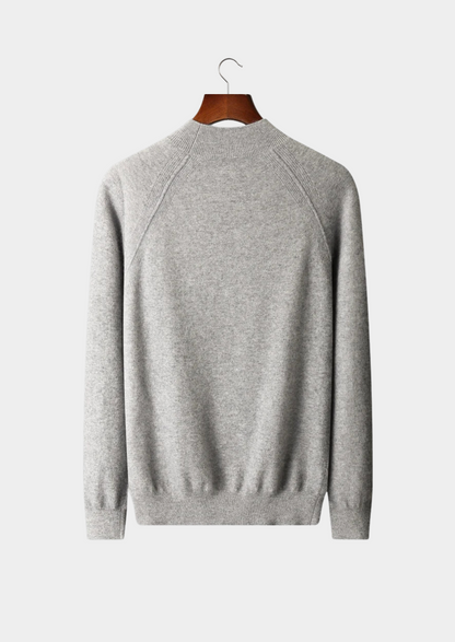 Pure Extra-Fine Merino Wool Raglan Mockneck | Apuro