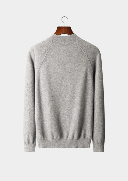 Pure Extra-Fine Merino Wool Raglan Mockneck | Apuro