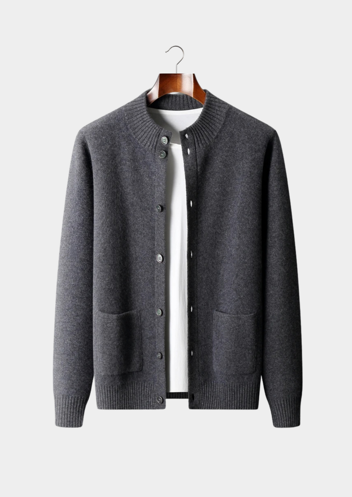 Premium Cashmere Button Cardigan | Apuro