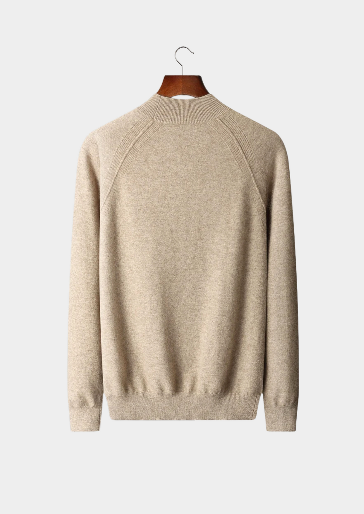 Pure Extra-Fine Merino Wool Raglan Mockneck | Apuro