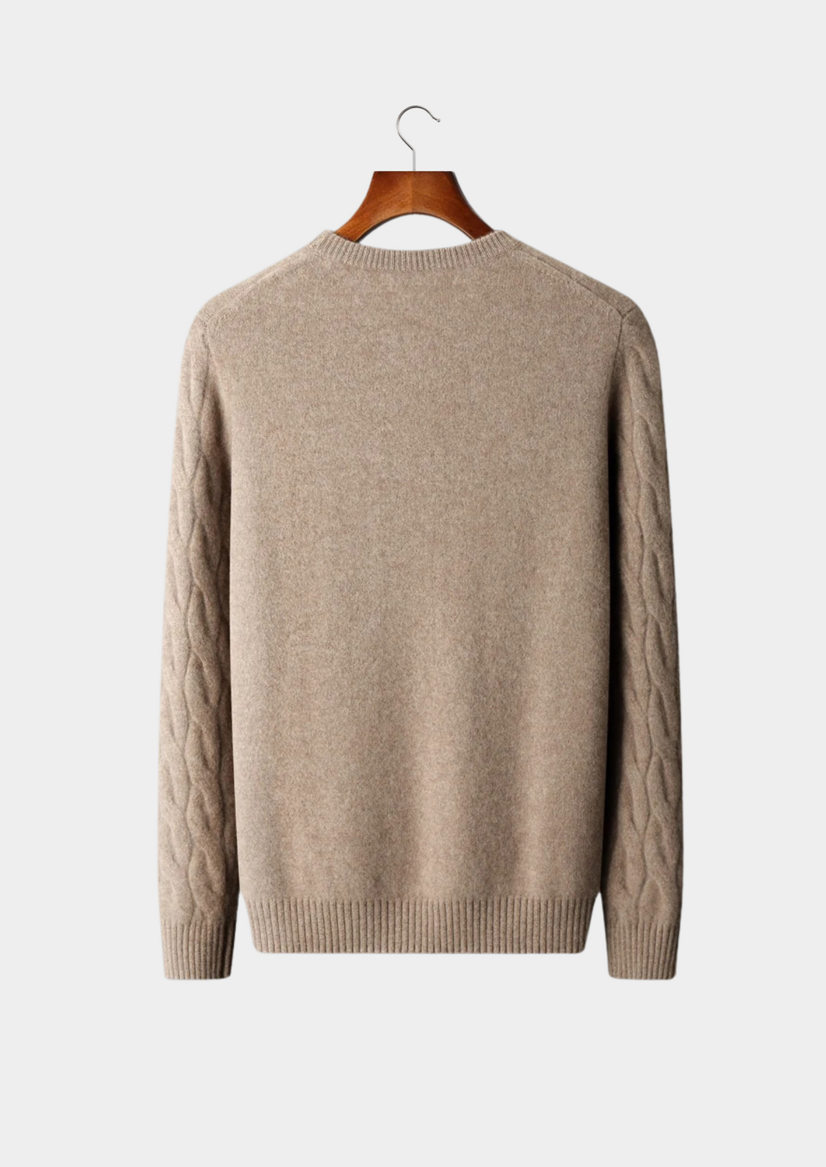 Premium Cashmere Cable Crewneck | Apuro