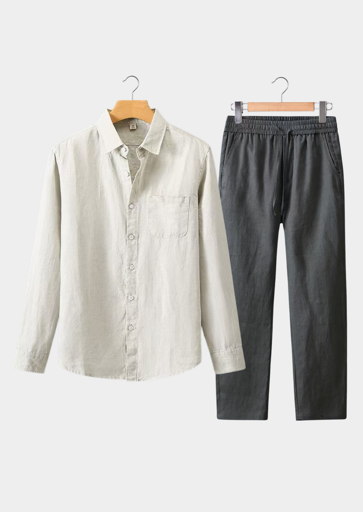 Dolcevita Longsleeve Summer Set - Beige/gray | Apuro