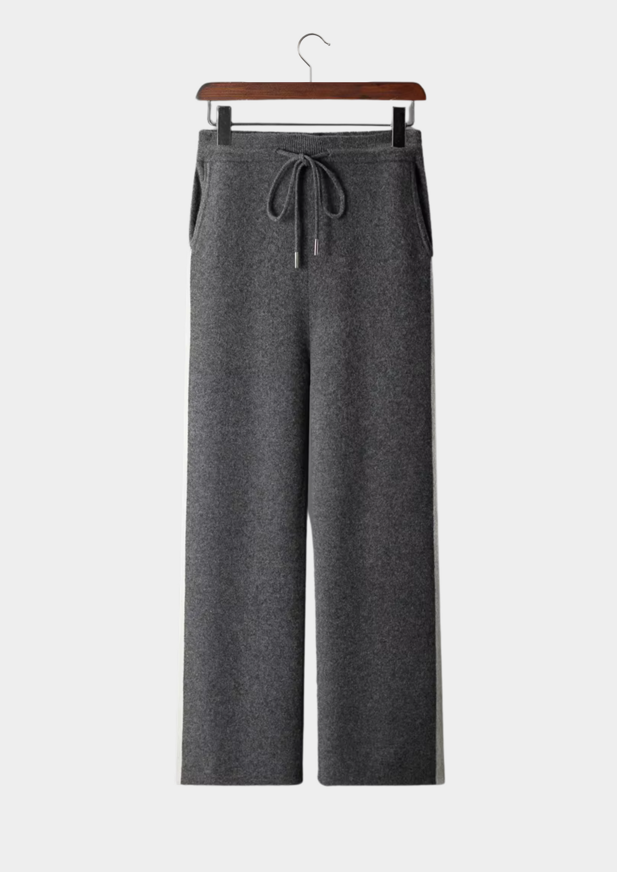 Pure Extra-Fine Merino Wool Wide Leisure Trousers | Apuro