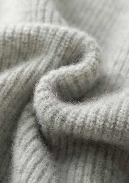 Pure Extra-Fine Merino Wool Ribbed Zip Hoodie | Apuro