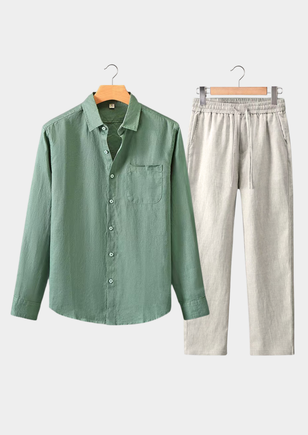 Dolcevita Longsleeve Summer Set - Green/beige | Apuro