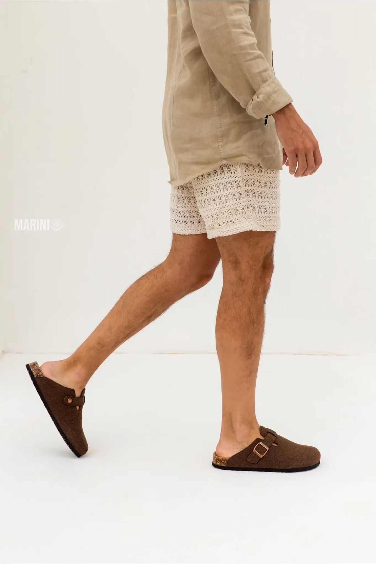 Apuro Suede Boston Clogs - Dark Brown